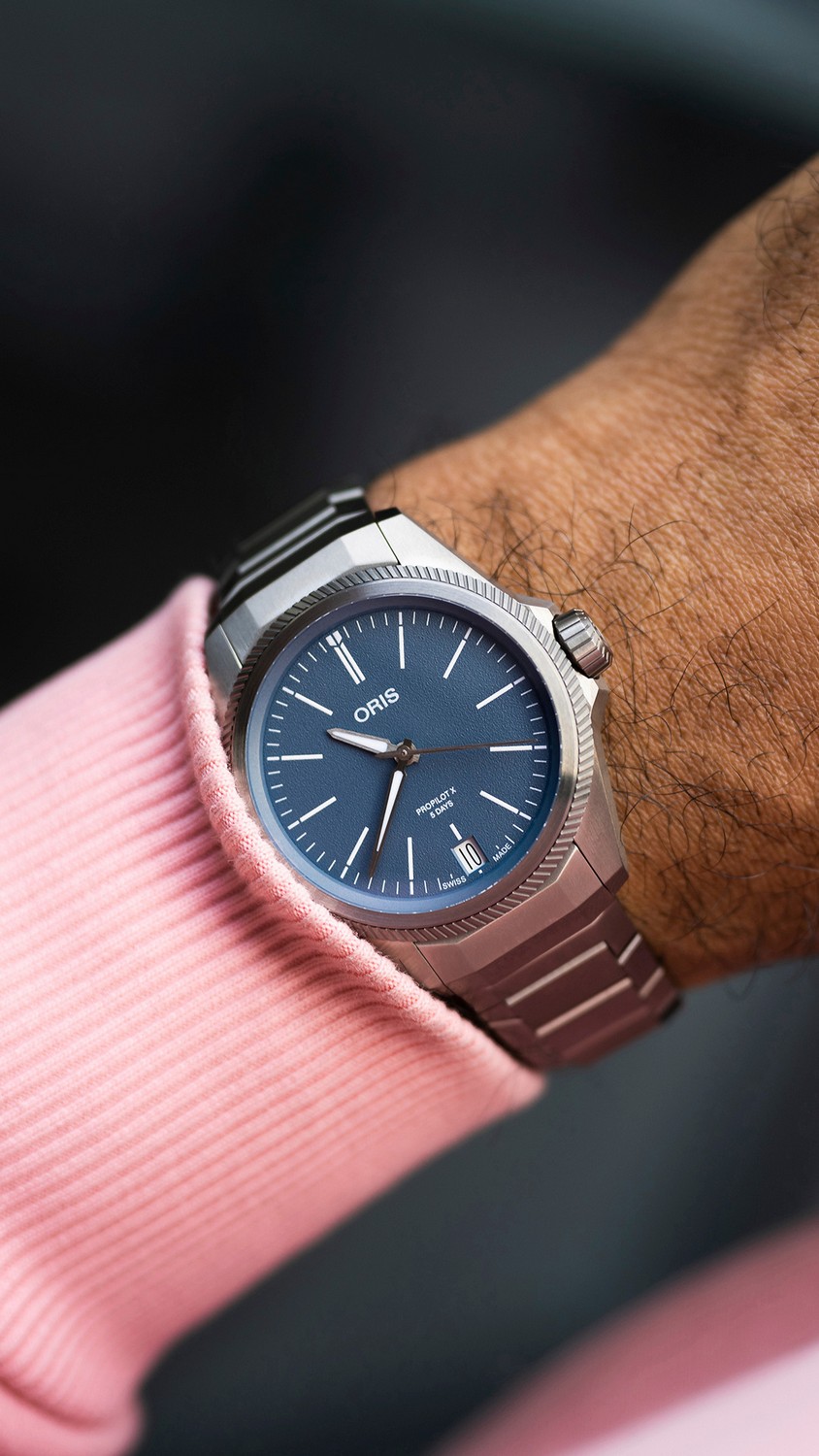 ORIS  Мужские швейцарские часы, автоматический механизм, титан, 39 мм
